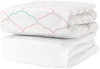 Newton Baby Organic Fitted Crib Sheets 2-Pack - Breathable Muslin Cotton