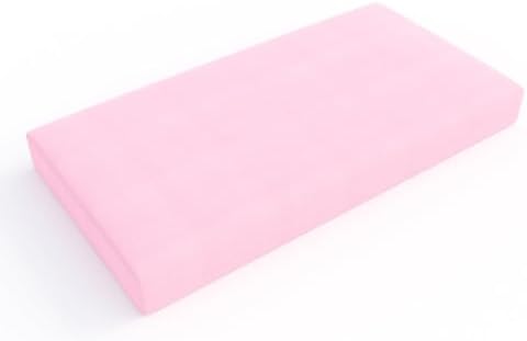 Amazon Basics Pink 100 Cotton Fitted Crib Sheet