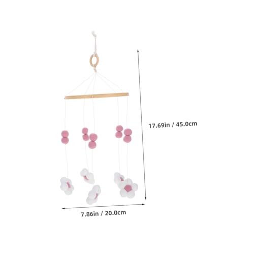 VICASKY Boho Flower Wooden Mobile for Baby Cot