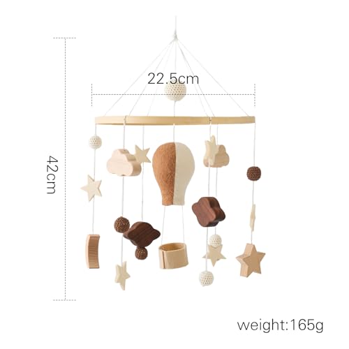 OESSUF Baby Mobile with Hot Air Balloon