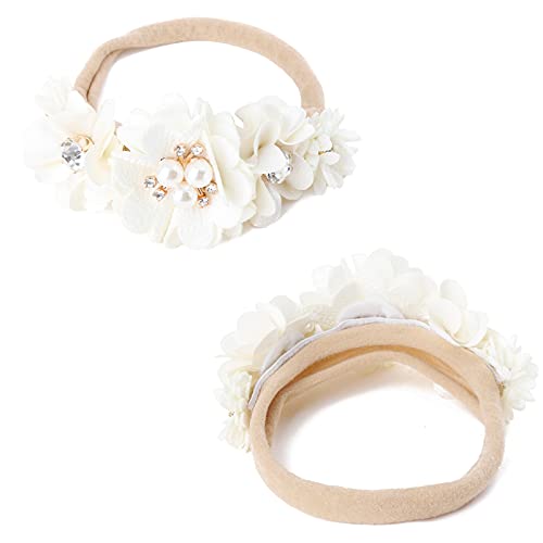 Cherrboll 3pcs Baby Girl Flower Headbands