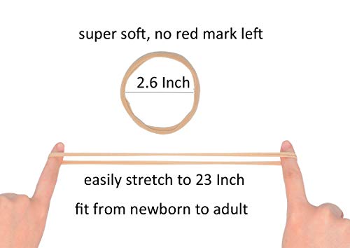 Super Soft Nude Nylon Headbands 20 Pcs for Baby and Kids