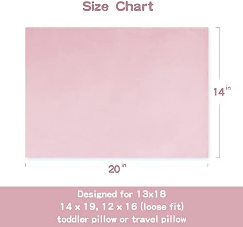 Organic Cotton Toddler Pillowcase 2 Pack Pink