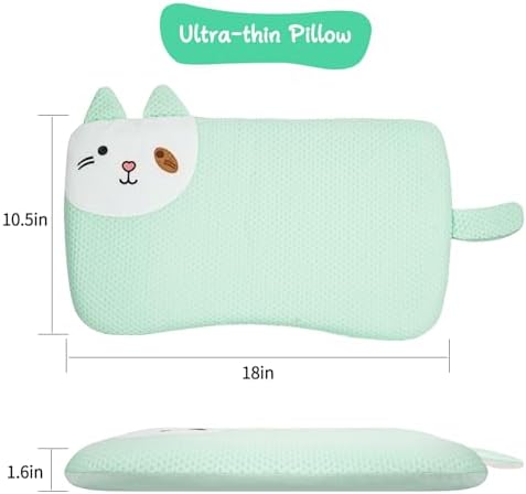 VEMBAP Cool Toddler Pillow with Memory Foam for Kids
