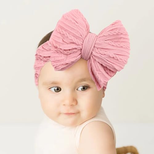 Baby Bows Headbands for Girls Soft Elastic Nylon