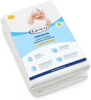 Graco Premium Waterproof Crib Mattress Protector 2 Pack