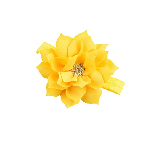 Ovenot NEW Girl Baby Headbands Ivory Yellow