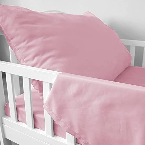 Biloban Toddler Sheet Set 3-Piece Microfiber Pink