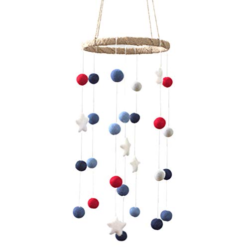 Matthew Mae Felt Mobile - Red White Blue Nursery Decor