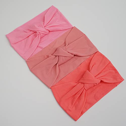 23 Pack Baby Nylon Headbands with Knots and Elasticity