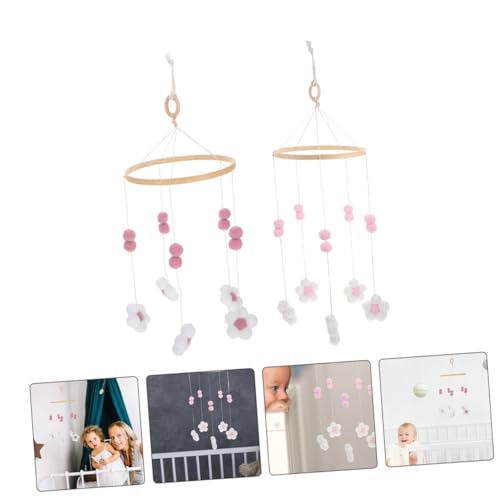 Boho Flower Wind Chime Mobile Decor for Baby Room