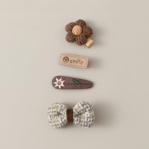 Baby Girl Hair Clips Set 20Pcs Tiny Hair Bows for Kids