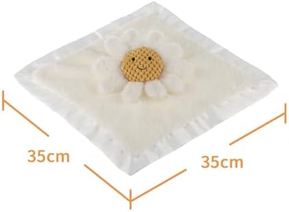 Apricot Lamb Daisy Soft Lovey Baby Blanket