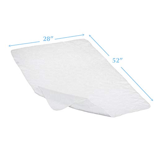 American Baby Company Waterproof Reusable Crib Mattress Pad Cover 2 Pack White 1