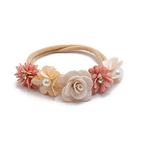 Baby Girl Soft Floral Elastic Headbands 3PCS