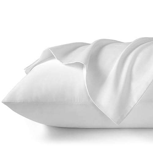 TILLYOU Toddler Pillowcases 2 Pack - 145x20 Inches White