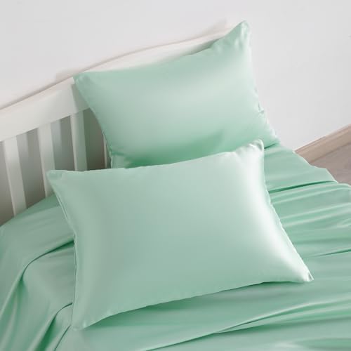 NTBAY Zippered Silk Satin Toddler Pillowcases - 2 Pack