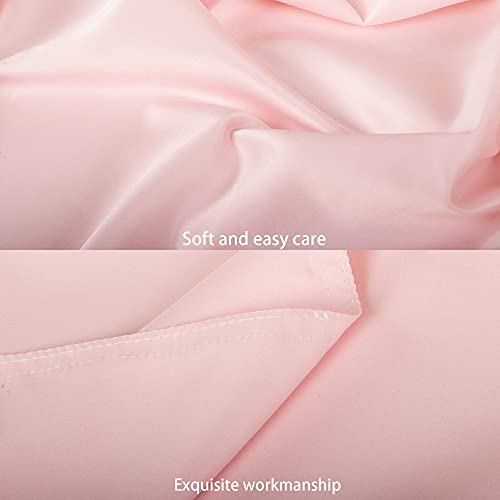 FLXXIE 2 Pack Zippered Satin Toddler Pillowcases 13x18 Inches Pink