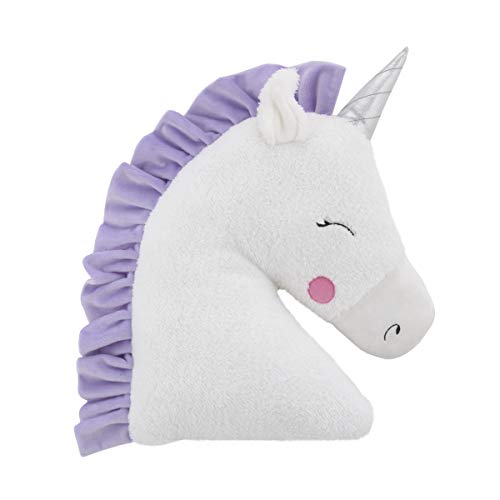 NoJo Unicorn Shaped Plush Sherpa Pillow 1