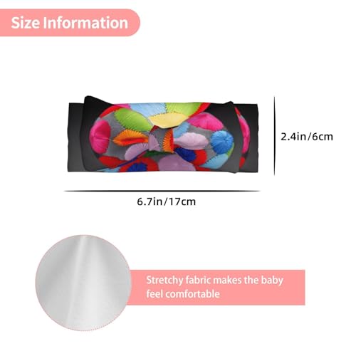 Handmade Colorful Hydrangea Baby Bow Headband 1