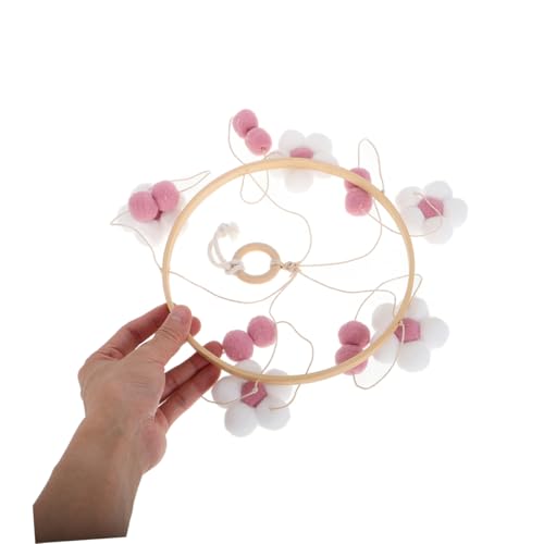 VICASKY Boho Flower Wooden Mobile for Baby Cot