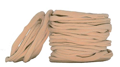 Super Soft Nude Nylon Headbands 20 Pcs for Baby and Kids