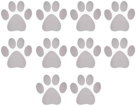 TOPBATHY 10pcs Dog Paws Anti-Slip Bathtub Decals