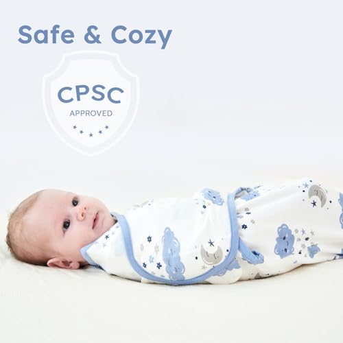 Yoofoss Organic Cotton Swaddle Sleep Sack 0-3 Months 1