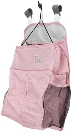 Crib Hanging Bag Diaper Holder 45x28cm Pink Linen