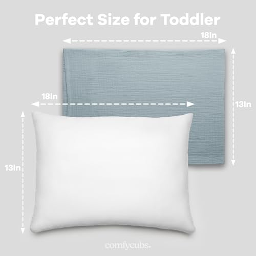 Comfy Cubs Toddler Pillow - Pacific Blue 13x18in