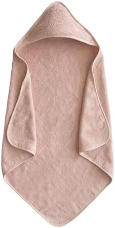 Mushie Baby Hooded Towel Organic Cotton Blush