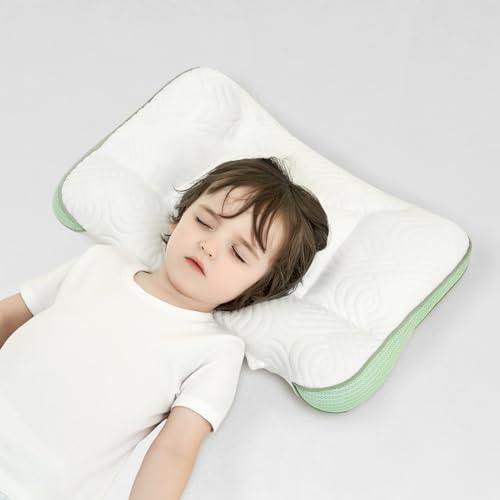 RESTIRY Toddler Pillow 2-6 Years Breathable Heat Dissipating Support Pillow