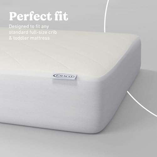 Graco Premium Waterproof Crib Mattress Protector 2 Pack