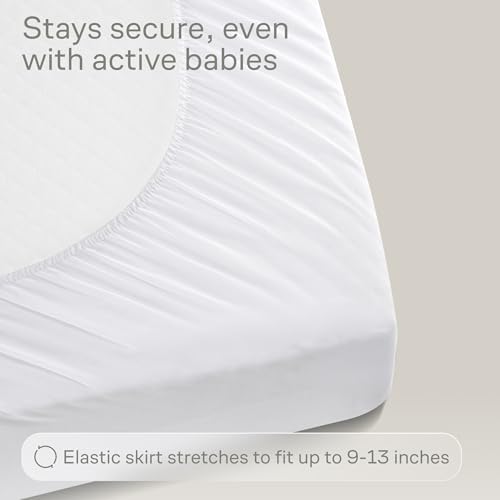 Niagara Crib Mattress Protector 2 Pack Waterproof bamboo Fabric