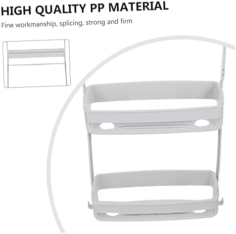 BEBEMOKO 1pc Double Hanging Bathroom Storage Basket