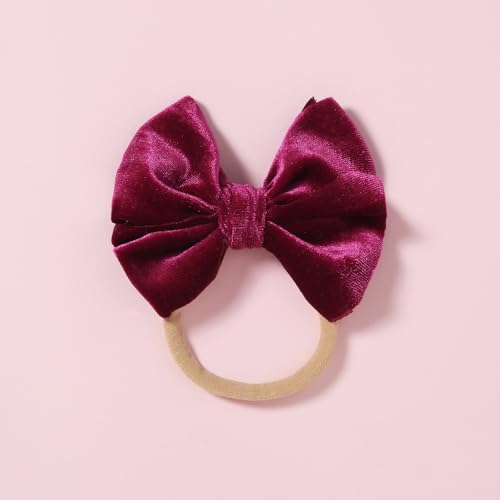 Baby Girls Velvet Bow Headband Hair Accessory