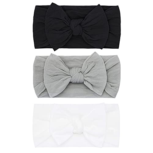 Baby Bling Bows - 3PK Classic Knot Nylon Headbands