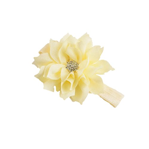 Ovenot NEW Girl Baby Headbands Ivory Yellow