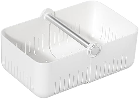 Yardenfun Collapsible Storage Basket with Handle for Bathroom and Nursery