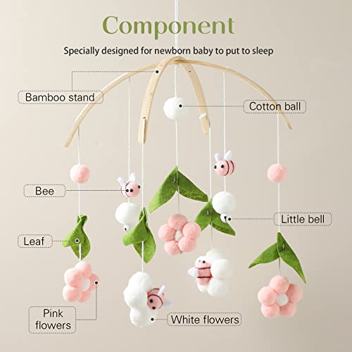 Mamimami Home Wooden Wind Chime Bed Bell with Bells
