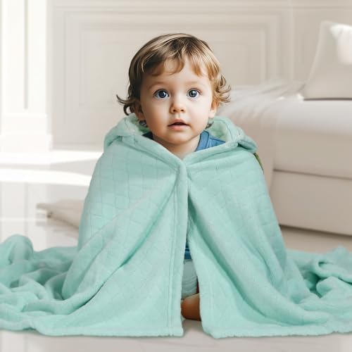 WODHOY Toddler Bath Towel with Hood 2-Pack