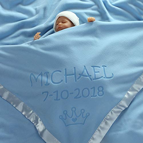 Custom Catch Personalized Princess Baby Blanket - 36x36 Inch