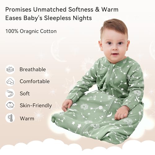 Unnivoll Baby Sleep Sack 6-12 Months 100 Cotton 2 Pack