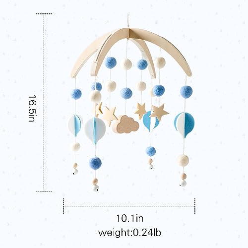 Mamimami Home Baby Mobile with Felt Balls Blue