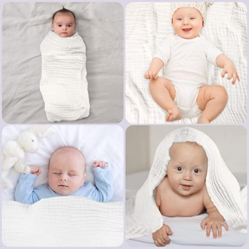 MUKIN Baby Bath Towels 2Pack Swaddle Blanket