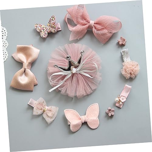 BESTonZON 10pcs Hairpin Bowknot Headwear Set for Kids