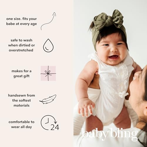 Baby Bling Bows - Headbands for Newborn to Little Girls