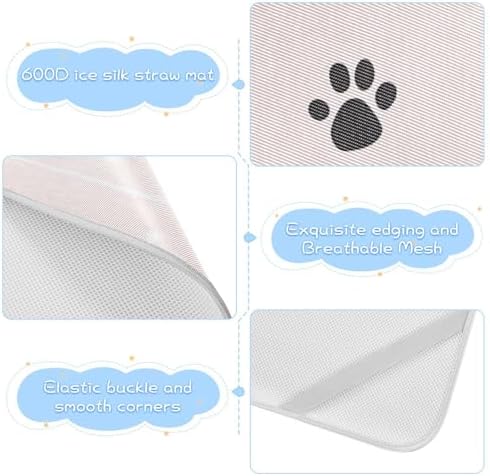 Cooling Black Cat Paw Print Baby Mattress Pad 28x52