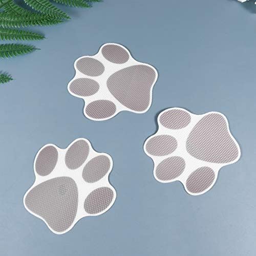 TOPBATHY 10pcs Dog Paws Anti-Slip Bathtub Decals