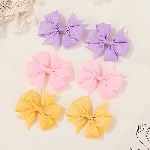 Choicbaby 40pcs 3 Hair Bows for Girls Pinwheel Style